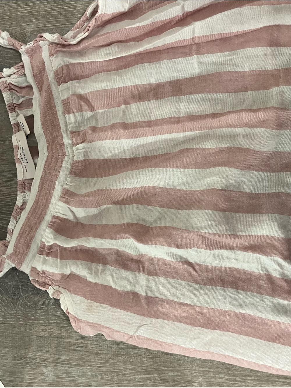 Sincerely Jules Pink & White Striped Tank Top